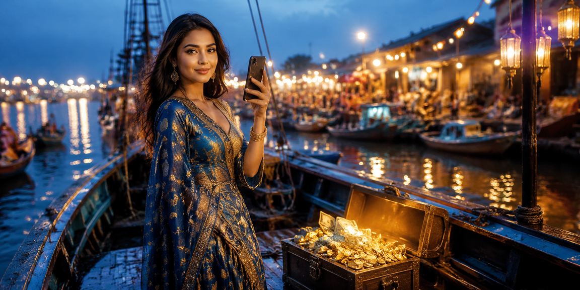 সুন্দর কক্সবাজার রাতের বাজারের দৃশ্য যেখানে ক্যাশব্যাক বোনাস উপলব্ধ